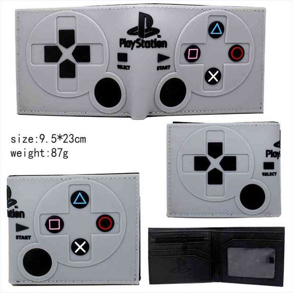 

game playstation 4 controller handle pvc wallet boys girls zip coin pocket bifold short p card holder layers purses, Red;black
