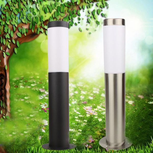 

stainless steel garden lawn light waterproof outdoor villa landscape street community road pathway e27 bulb pillar post lamp lamps