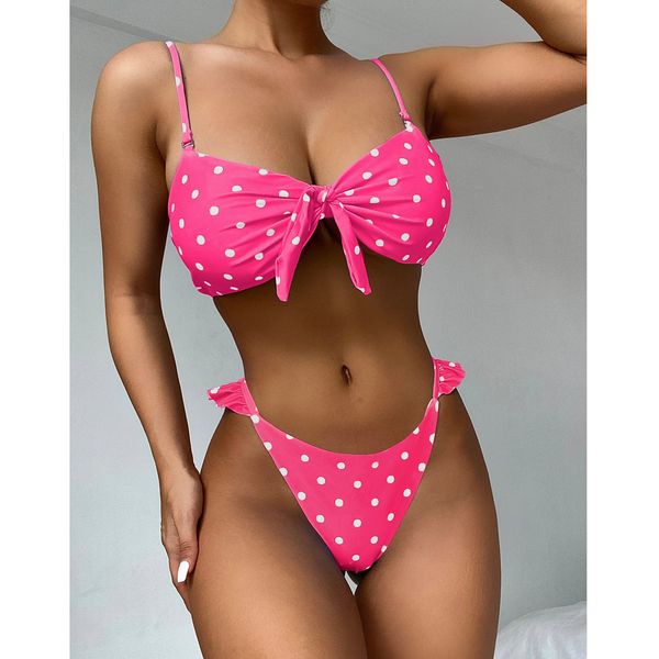 

2021micro bikini 2021 women swimsuit dot bikini set bow swimwear brazilian biquini bathing suit swimming suit beachwear bikiniswimwear, White;black
