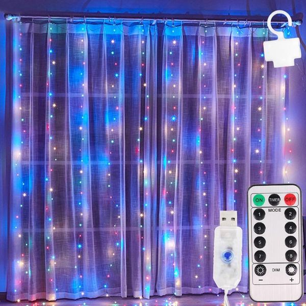 

strings usb string lights fairy garland remote control lighting curtain lamp wedding party led strip home marriage bedroom decor