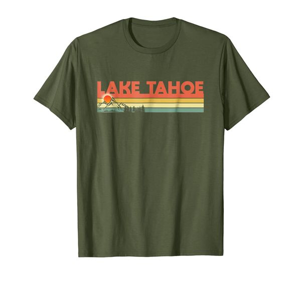 

Lake Tahoe Vintage Sunset Eighties Retro Graphic T-Shirt, Mainly pictures