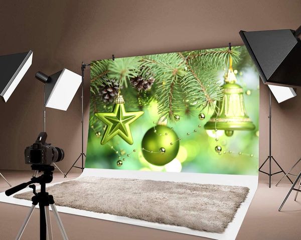 

party decoration merry christmas green backdrops po jingling bell design pograph thin lovely festival background decorations
