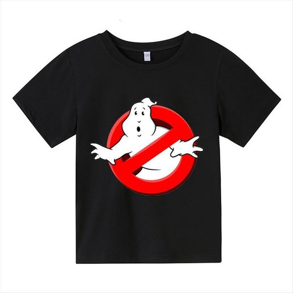 

fashion summer ghostbuster t shirt boy short sleeve movie music girl tees print childrens casual funny clothes, Blue