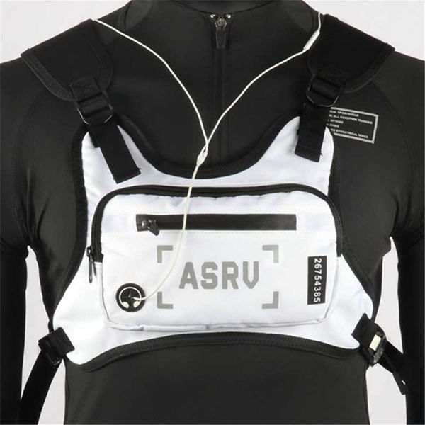 

men chest streetwear vest shoulder bag tactical travel waist bags packs