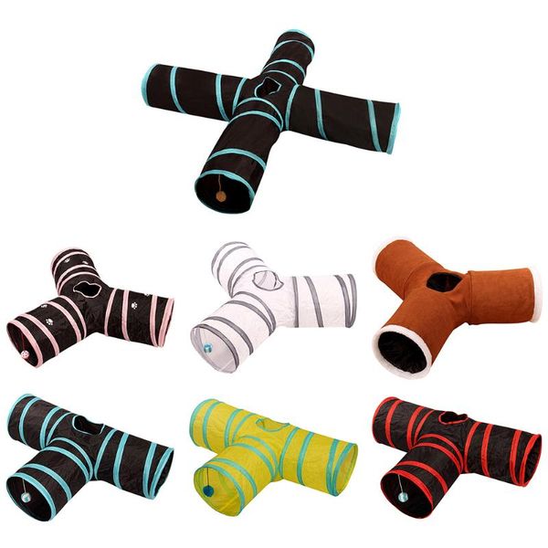 

foldable pet cat tunnel playground toys outdoor indoor combinable for kitten small animal hole toy puppy