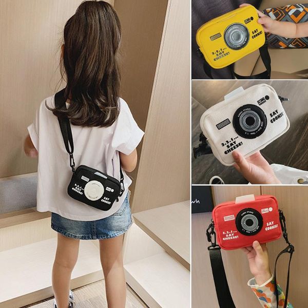 

fashion kids girl mini canvas handbag shoulder bag camera style messenger crossbody purse satchel waist pack duffel bags