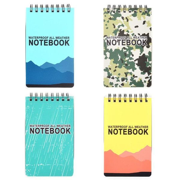 

waterproof notepad language learning coil book vocabulary diary notebook weatherproof field pocket memo travel notepads, Purple;pink