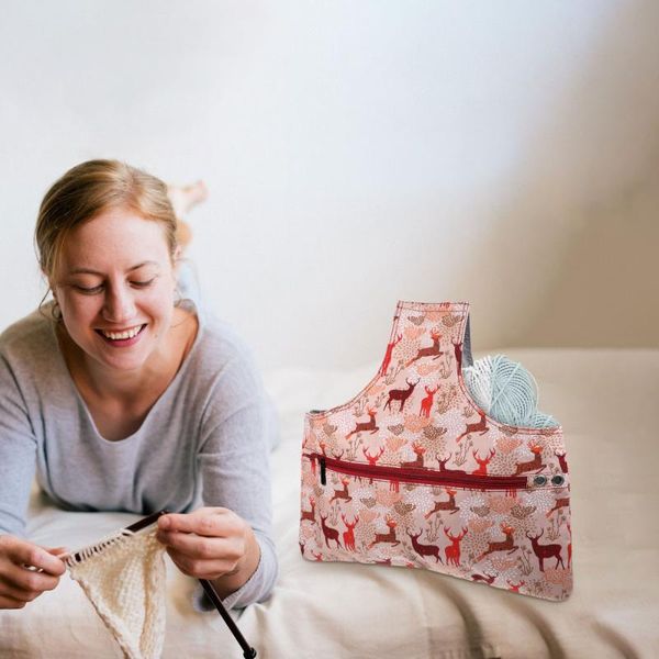 

1pc knitting tote bag wrist yarn organizer projects other arts and crafts