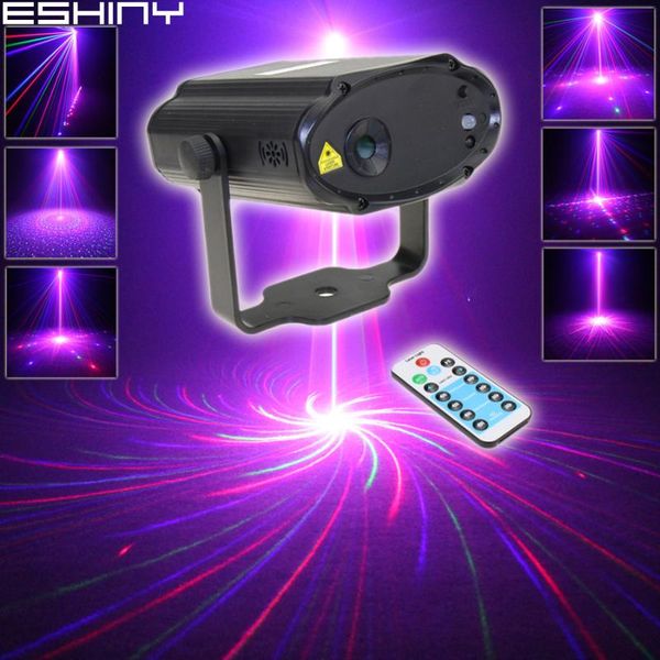 

effects eshiny remote mini rgb laser 8 big patterns projector dj dance disco bar family party xmas effect stage lighting light rgbh8