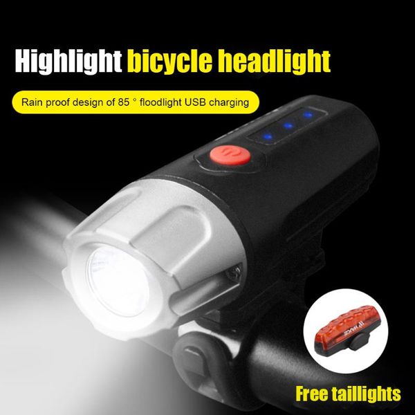 

bike lights mountain light sets high brightness bright bicycle rear front lamp cycling usb rechargeable headlight taillight