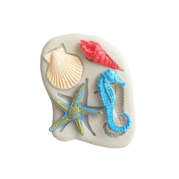 

cake tools sea/shell silicone mold fondant decorating chocolate