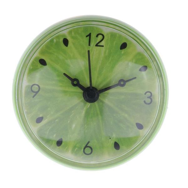 

wall clocks 7.5cm waterproof sucker for kitchen bathroom shower bath 2 colors