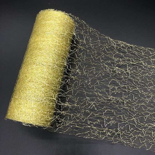 

party decoration 10 yards 15cm organza tulle roll spool fabric ribbon diy tutu skirt gift craft chair sash wedding gold
