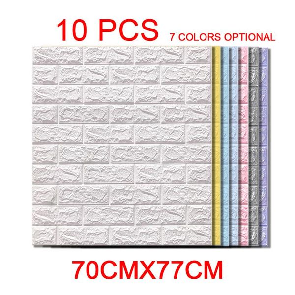 

wallpapers diy waterproof for living room kitchen tv backdrop wallpaper 3d wall sticker imitation brick 70x77 cm 10 pcs self adhesive