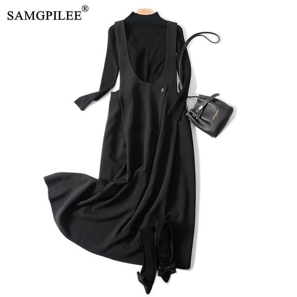 

women's two piece pants sets womens outfits 2021 full sleeve office lady pullover o-neck elastic waist solid winter women set 4xl, White