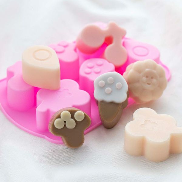 

craft tools silicone soap mold diy handmade 3d rectangular 6 forms molds for making