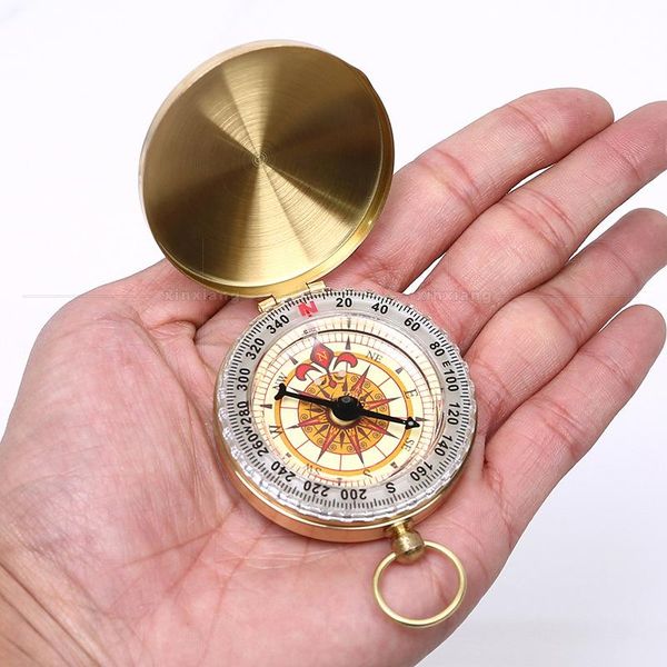 

outdoor gadgets pure clamshell compass with luminous pocket watch portable multi-function tool