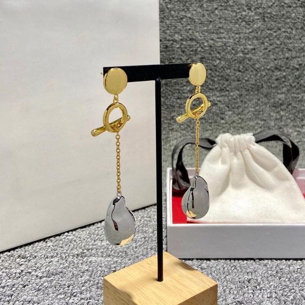 

dangle & chandelier 2021brand est luxury gold silver color earrings fashion thick metal geometry punk jewelry for women gift