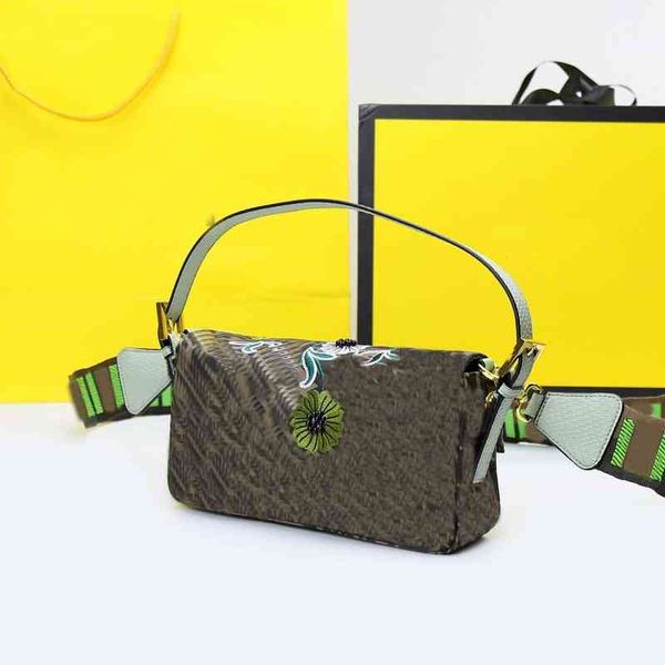 

handbags fend designer fashion jacquard material messenger bag designer brand urban trend women flower embroidery muvd