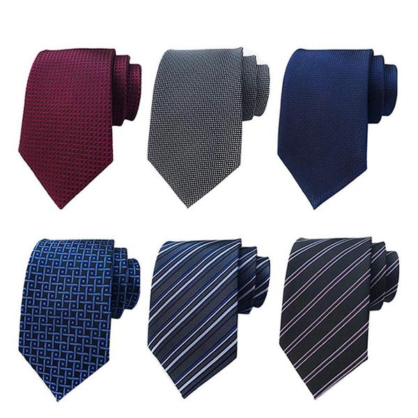 

neck ties uclio lot 6 pcs classic men's silk tie necktie woven jacquard, Blue;purple