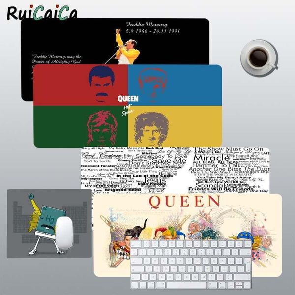 

mouse pads & wrist rests ruicaica queen freddie mercury gamer speed mice retail small mousepad size for large edge locking version keyboard