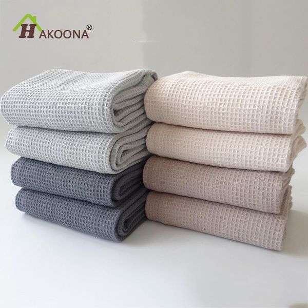 

table napkin 42x63cm 4 pieces/set cotton napkins home kitchen waffle pattern tea towel absorbent dish cleaning towels