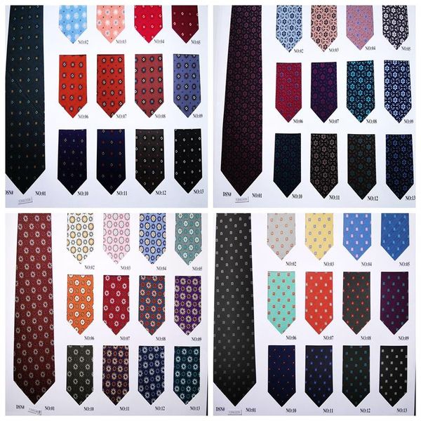 

bow ties 100pcs woven polyester mens fashion floral necktie - black yellow pink blue green wine orange aqua red grey navy purple golden, Black;gray