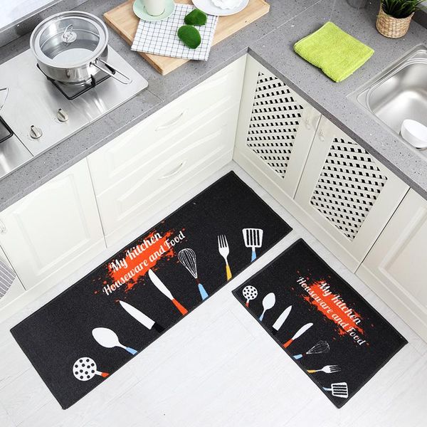 

carpets tkitchen mats water-absorbing oil-proof non-slip footing bathroom entrance long strip doormats