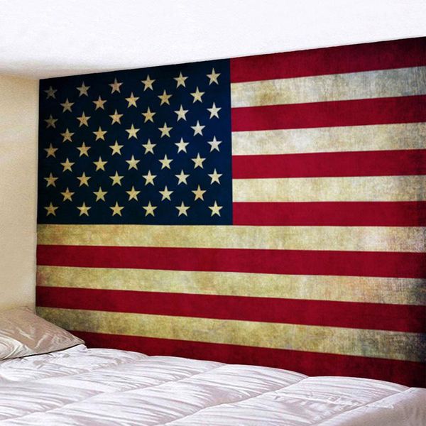 

tapestries vintage woodgrain unite state usa flag horizontal tapestry skateboard magazine room decoration banner style