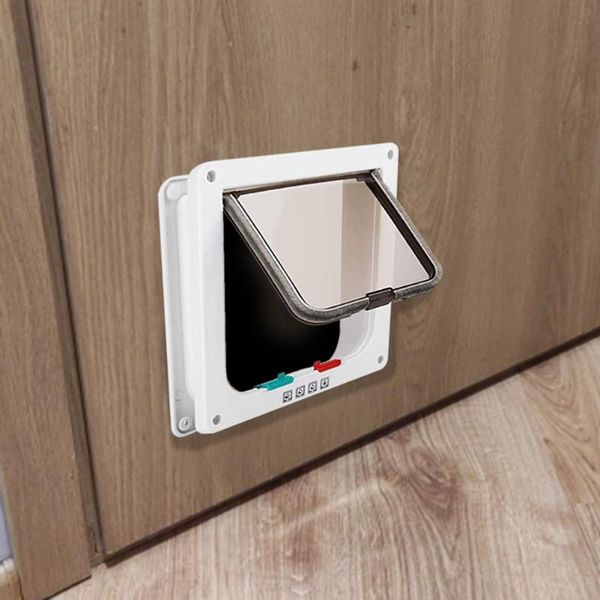 

cat carriers,crates & houses dog flap door safety products suitable pet puppy tunnel plastic security access gate enter aisle