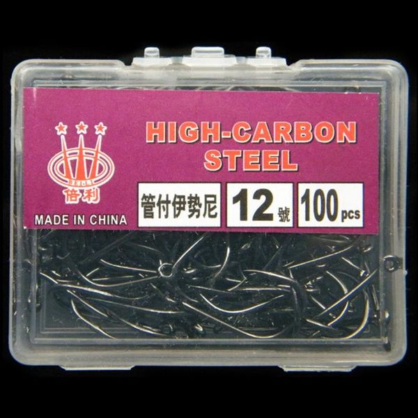 

fishing hooks 100pcs/box fishhook fish treble catfish circle for soft lure carbon steel hook winter tackle