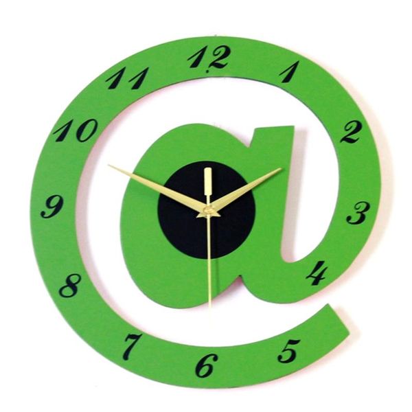 

wall clocks h051 design clock sign quartz movement silky modern decoration