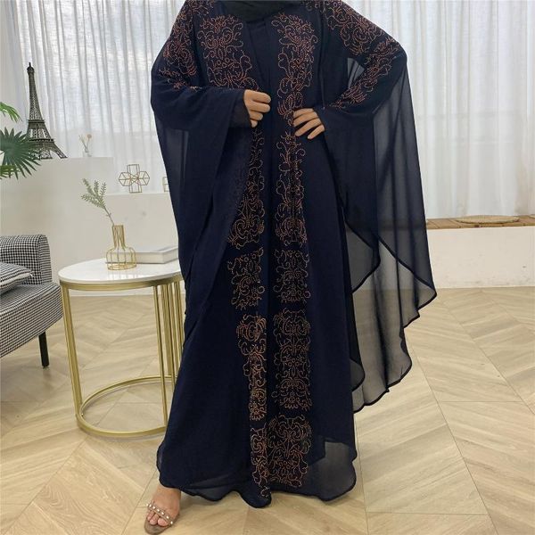 

casual dresses aligaia plus size elegant diamond robe dress for women 2021 turkey ladies middle east dubai fashion islamic clothing, Black;gray