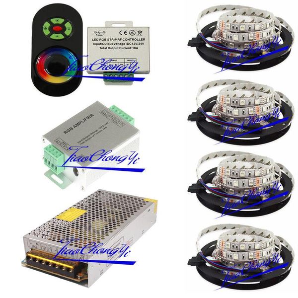 

strips 2021 20m rgb led strip light ip20 + 18a touch controller+ 20a power
