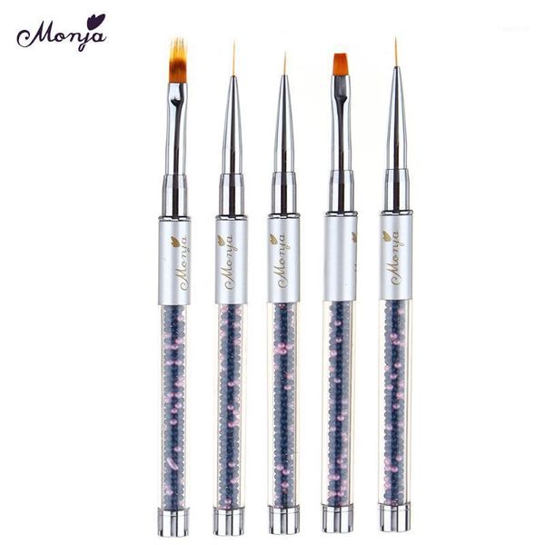 

types /set nail art design dotting painting drawing brush pen tool mixed-color pearl manicure pens set supplies1, Silver