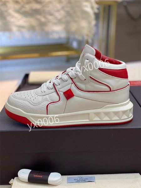 

2022 designer paris men women 35-45 sock shoes original casual slip-on black white red green trainer sports sneakers boots walking fs250803, Red;white
