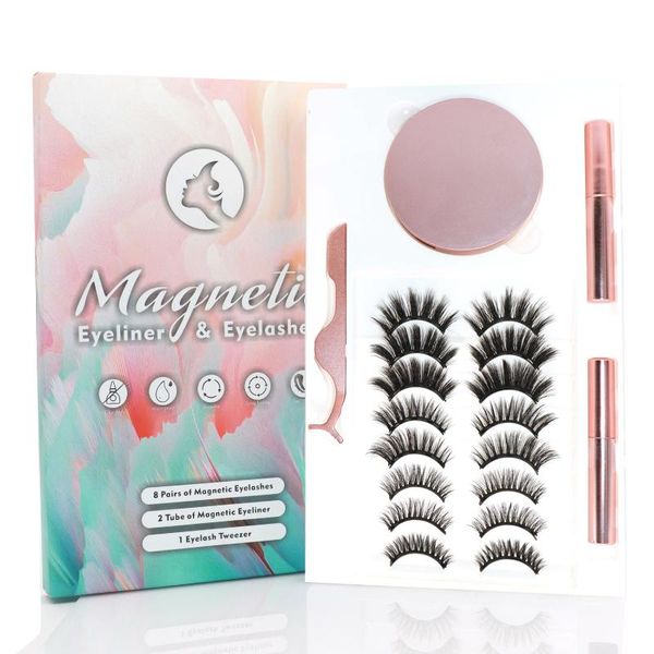 

magnetic eyelash make up soft natural synthetic mink colorful fake lashes wholesales false color eyelashes