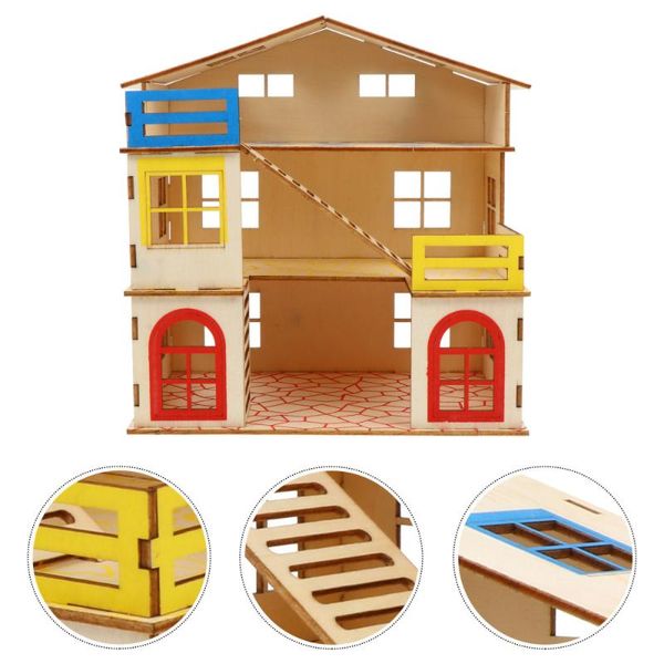 

small animal supplies 1 set hamster castle pet hut wooden cabin