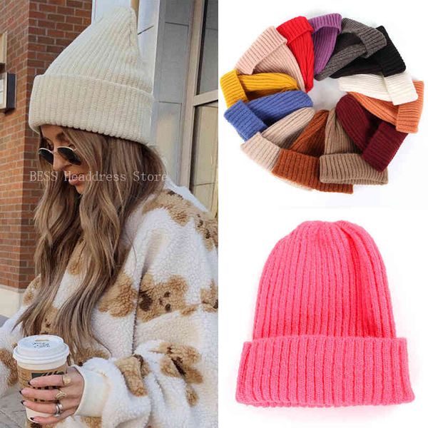 

new hats women men knitted solid color watch for girls skullies beanies female warm winter bonnet casual cap, Blue;gray