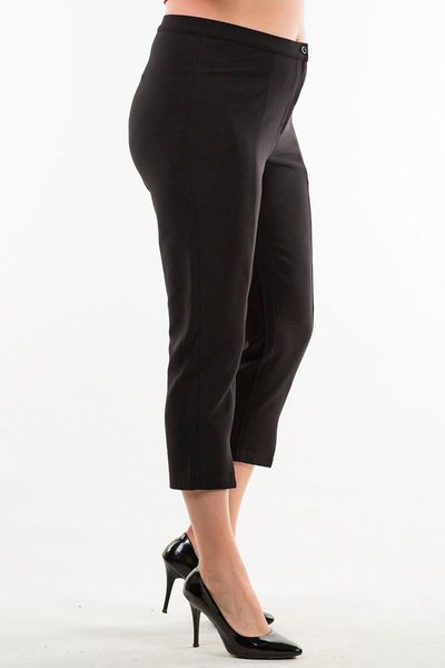 

black leg detailed fabric trousers women's pants & capris, Black;white