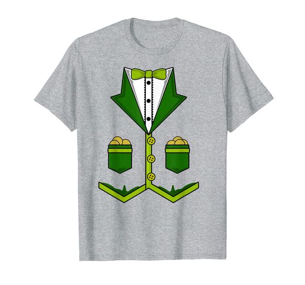 

boys irish tuxedo with bow-tie st patricks day costume t-shirt, White;black