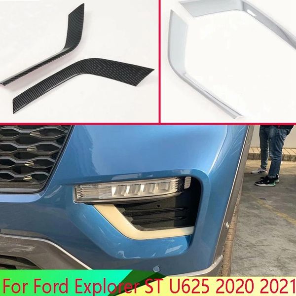 

other lighting system for explorer 2021 abs front fog light lamp cover trim molding bezel garnish sticker
