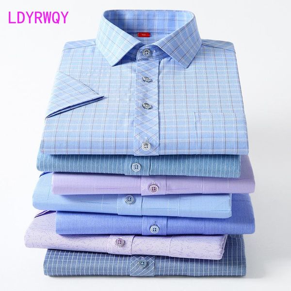 

men's casual shirts ldyrwqy 2021 summer korean fashion slim plaid stand collar thin youth temperament shirt, White;black