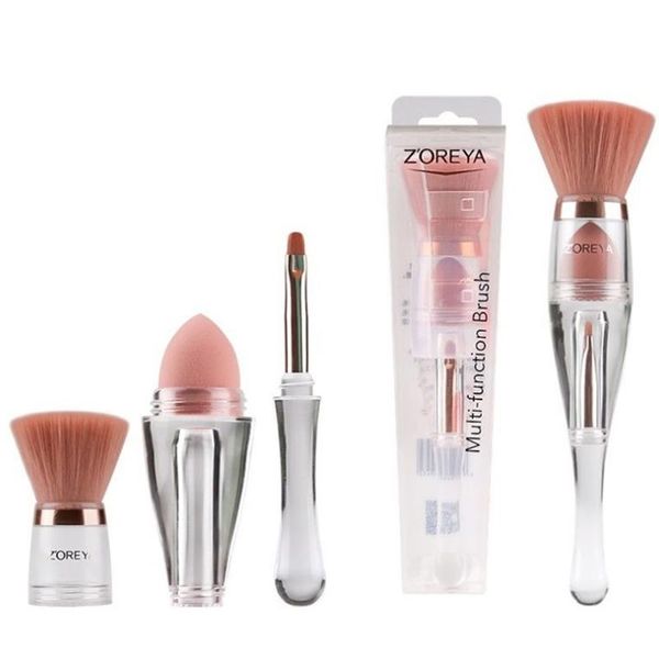 

makeup brushes portable brush set concealer eyeshadow three in one foundation beauty tool four