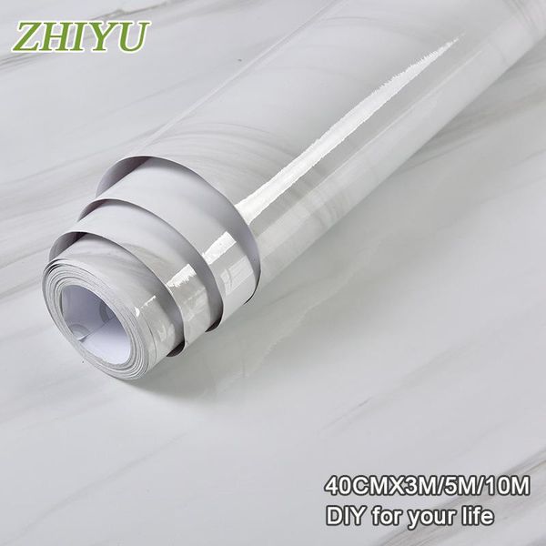 

wallpapers 10m marble wallpaper waterproof for study room white texture environment friendly self-adhesive furniture decor