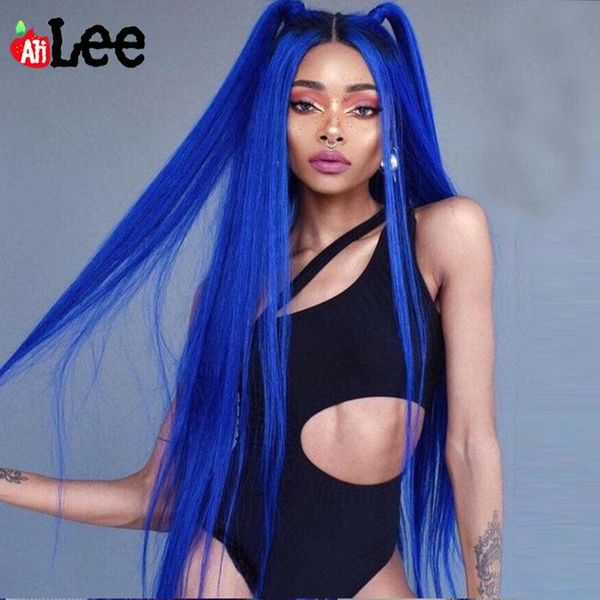 

lace wigs ali lee 13x4 transparent malaysian straight frontal human hair wig 180% bule pre plucked remy, Black;brown