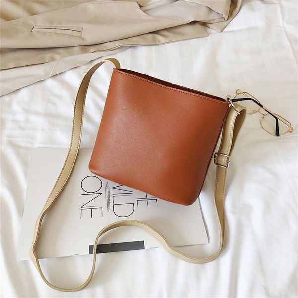 

evening bags simple single shoulder messenger bag small capacity bucket