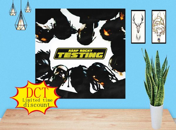 

asap rocky testing album poster rap music cover silk art print