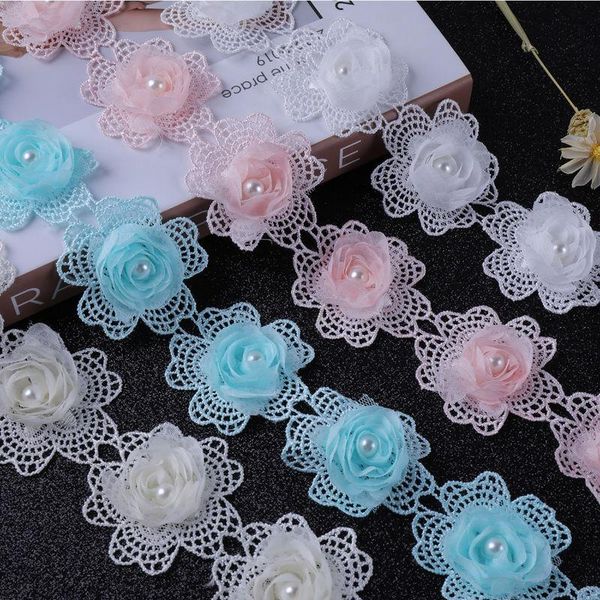 

13yards width 5.5cm water soluble polyester lace trim fabric ribbons diy dress clothing skirt curtain accessories other home decor