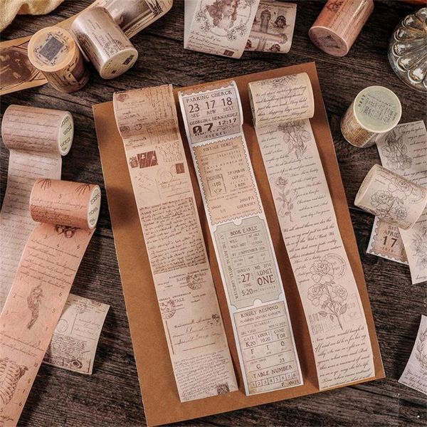 

gift wrap wrapping diy craft classic 50mm masking tapes washi paper retro style decorative stickers